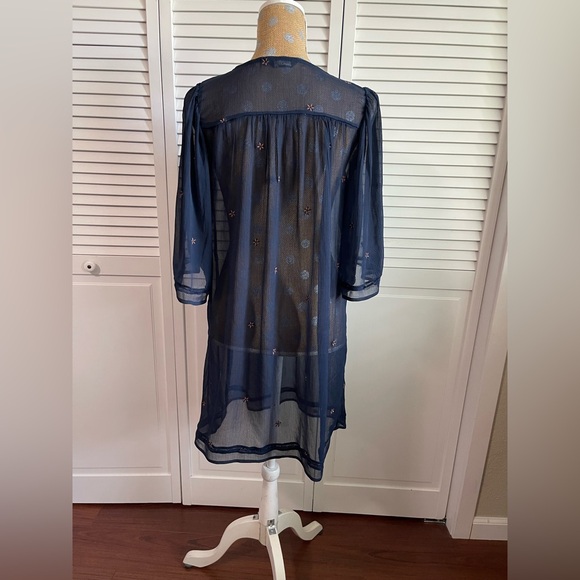 Lucky brand, sheer floral dress - Picture 3 of 5